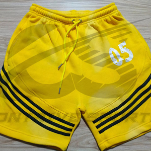 Custom Screen Printing Logo Acid Washed Mid Waist 100% Cotton Vintage Breathable Joggers Drawstring Shorts Streetwear - Product Image 1