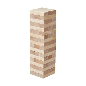 Gioco Torre di Blocchi Medio con 54 Blocchi in Legno di Pino, Giocattolo Impilabile con Borsa per il Trasporto e Tabellone Segnapunti - Product Image 2