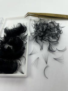 Extensiones de Pestañas Ultra Speed Pro Hechas a Mano de Alta Calidad con Base Puntiaguda, 1000 Fans, Curvatura C CC D DD para Cachemira - Product Image 4