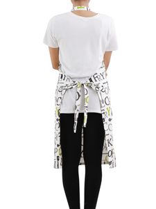 Tablier sans manches 100 % coton avec poches, tissé, personnalisable, écologique, durable, réutilisable, doux, pour usage quotidien, 2 poches, classique - Product Image 2