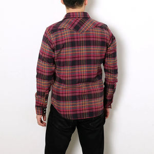 Men's Breathable Waterproof Windproof Cotton <b>Sherpa</b> Fleece <b>Lined</b> Winter Thermal Button <b>Hoodie</b> Plaid Flannel Shirt with Hood - Product Image 2