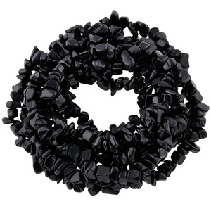 High Quality Chip <b>Bracelet</b> Natural Black Obsidian Chip <b>Bracelet</b> Crystal Stone Gemstone Women Colorful Natural Crystal Wholesale - Product Image 1