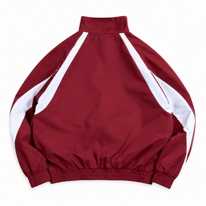 Blouson de sport marron pour homme, col montant, fermeture éclair, style sportif, en polyester, avec blocs de couleur et poches, idéal pour le printemps - Product Image 6