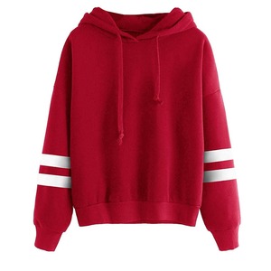 Sweat-shirt décontracté personnalisé pour femme à manches longues, uni, léger, coupe ample - Product Image 1