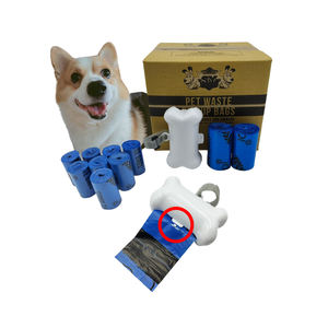 MIT excellent vente en gros de 50 rouleaux de sacs de crottes de chien biodégradables décomposables bleus distributeur de sacs de produits en plastique fabriqués à Taiwan - Product Image 6