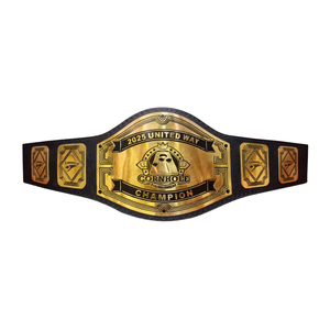 Cinturón de Campeón del Torneo de Cornhole United Way 2025, Cinturón Deportivo Personalizable de Primera Calidad, Diseño de Alta Calidad - Product Image 1