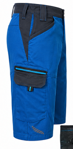 Pantalones Cortos Cargo Azules para Hombre, Cintura Media, Cierre de Botones, Bolsillos - Product Image 5