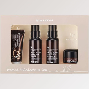 Set de cuidado de la piel coreano Mizon K-Beauty Snail Miniature Set, set de 4 piezas, hecho en Corea, unisex, caja de productos coreanos. - Product Image 6