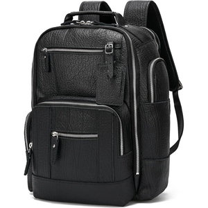 Mochila Vintage de Cuero Genuino, Multifuncional, con Correa de Hombro, Unisex, Cierre de Cremallera, Capacidad de 36-56L - Product Image 3