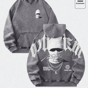 Mens <b>hoodie</b> oversized casual streetwear <b>gym</b> wear heavy fabric pullover <b>hoodie</b> winter - Product Image 1