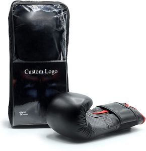 Guantes de Boxeo Unisex de Cuero PU, Guantes de Entrenamiento Profesionales de MMA con Correa Ajustable, Alta Calidad, MOQ Bajo - Product Image 4