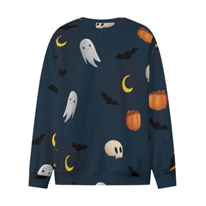<b>Women's</b> Crew Neck Sweatshirt Sublimation Print Tree Silhouette Psychedelic Green Yellow <b>Pattern</b> Full Sleeve Regular Fit Autumn - Product Image 3