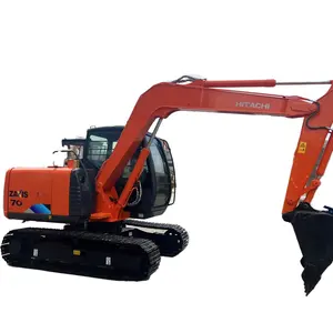 Mini excavatrice utilisée de chenille de Hitachi ZX70 à vendre la série ZAXIS d'excavatrices de Hitachi