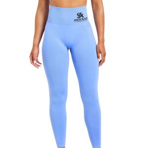Leggings Deportivos de Cintura Alta para Mujer, con Cintura Ancha, Tela Elástica de Soporte, Pantalones de Yoga Largos para Correr y Gimnasio - Product Image 1