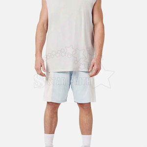 Shorts en maille respirants et légers pour hommes 2026, taille élastique, couleur unie, écologiques, confortables et doux, pour activités estivales décontractées en extérieur - Product Image 4