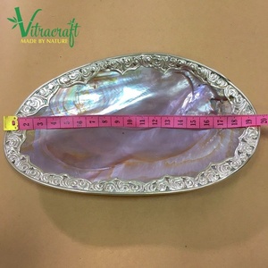 Plateau dame de perles couleur rose, plateau à la mère des perles, plateau rapiécé de style vinaigre - Product Image 5