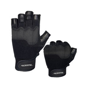 Guantes negros de levantamiento de pesas con logo personalizado, equipo de fitness transpirable, guantes para entrenamiento de fuerza en el gimnasio para hombres y mujeres - Product Image 2