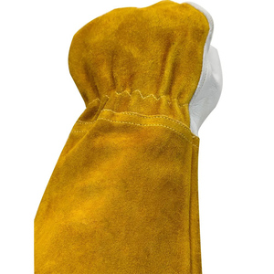Gants de soudage à manches longues de qualité supérieure, gants de soudage TIG en cuir de vachette industriel de qualité supérieure, résistants au feu, pour la sécurité au travail - Product Image 4