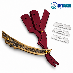 Navaja de Afeitar Plegable Vintage para Barbería, Cuchilla Recta para Salón de Belleza y Barbería, Venta al Por Mayor - Product Image 1