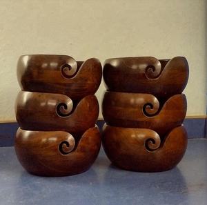 Bol à fil en bois en gros pour le tricot et le crochet, fabriqué en bois durable avec une fente à découpe lisse et une qualité professionnelle - Product Image 6