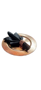 Hammered Copper Color <b>Metal</b> Charger Plate Table Ware Luxurious Variety Wedding Copper Hammered Color <b>Metal</b> Charger Plates - Product Image 4