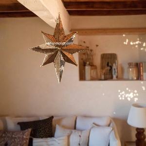 Nouveauté Décoration de fête de Noël en forme d'étoile en métal à suspendre - Vente en gros d'usine - Product Image 2