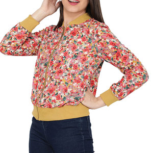 Essential Women Printing Varsity <b>Jackets</b> Soft High Quality Apparel For Daily Street Inspired Looks In Reasonable Price - Product Image 4