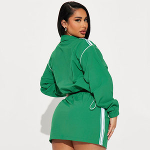 Custom <b>Women</b> Tracksuit Set Cropped Hoodie Sweat Shorts Autumn Winter <b>2</b> <b>Piece</b> <b>Outfit</b> - Product Image 2