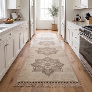 Custom Handmade AZKA ARTS Southwestern Wool Hallway <b>Runner</b> <b>Rug</b> Modern Geometric Non-Slip Stain Resistant Low Pile Medium - Product Image 3