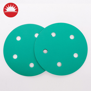 กระดาษทรายอะลูมิเนียมออกไซด์สีแดงกระดาษทรายขัดแผ่นขัดแบบตะขอและห่วง - Product Image 3