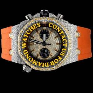 Montre de mode de qualité supérieure sertie de diamants en moissanite pour homme et femme avec bracelet en acier inoxydable et cadran en verre - Product Image 2