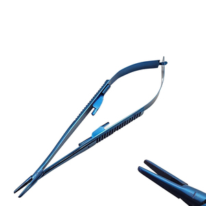 ที่จับเข็มไมโครแบบมืออาชีพ Castroviejo ทำจากสแตนเลส ใช้สำหรับเย็บแผลในศัลยกรรม ชุดเครื่องมือจักษุแพทย์ - Product Image 3