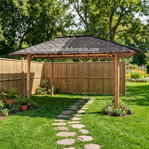 Gazebo y Pérgola de Bambú Natural - Estructura Exterior Ecológica y Duradera para Jardín y Hogar con Diseño Personalizable - Product Image 5