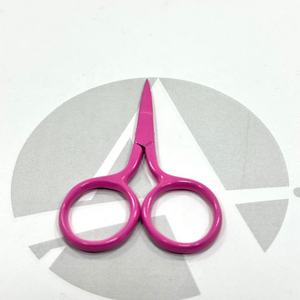 Ciseaux à broder miniatures en acier inoxydable, couleur magenta intense, pointe fine et aiguisée, coupe-fil, outil de couture et de loisirs créatifs - Product Image 1
