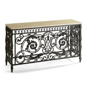 Table console de luxe de qualité supérieure avec marbre blanc de première qualité et cadre en métal plaqué or haut de gamme pour la maison, l'hôtel et le salon - Product Image 4