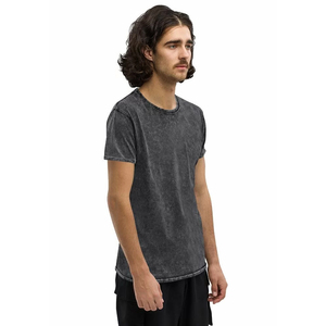 T-shirt délavé premium pour homme, coupe ample, 100 % coton, style vintage usé, streetwear décontracté - Product Image 5