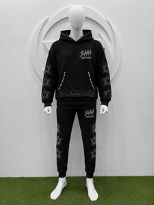 Sudadera con Capucha Personalizada de Algodón Grueso con Pedrería, Estilo Vintage Lavado Ácido, Oversize, para Unisex, de SHH INDUSTRIES - Product Image 6