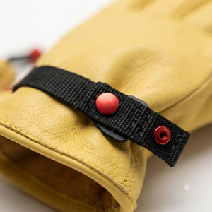 Reinforced Cowhide Grain Leather Heat Resistant Anti-Slip Workwear <b>Gloves</b> Comfortable Safety Industrial Hand Protection for - Product Image 5