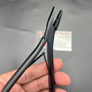 Pinza de Acero Inoxidable para Microperlas, Pinza Profesional Multifuncional de un Solo Orificio para Extensiones de Cabello, Herramienta Personalizada para el Cabello - Product Image 4