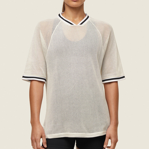 Unisex <b>Mesh</b> Football Jersey Short Sleeve Crew Neck Heat-Transfer Print Custom Player Name Front Quick Dry Breathable Sports Wear - Product Image 4