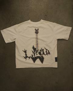 Vêtements de marque de luxe pour hommes, fabricant sur mesure, t-shirt en coton 100% 320g, t-shirt vintage déchiré, t-shirt délavé à l'acide, décoloration au soleil - Product Image 2