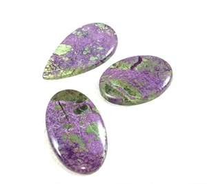 High Quality Radha Arts Natural Stichtite Cabochon Stone Green Purple 20-35mm Loose Gemstone for Meditation <b>Healing</b> Jewellery - Product Image 2