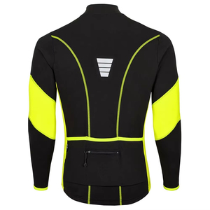 Lightweight Unisex Reversible <b>Cycling</b> Jersey <b>Winter</b> Long Sleeve <b>Jacket</b> with Custom Logo Breathable 100% Polyester 220g - Product Image 2