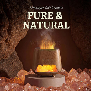 Difusor de Aroma de Sal del Himalaya de Alta Calidad, Diseño de Cristal Natural, Difusor de Aroma de Sal del Himalaya con Brillo Cálido - Product Image 5