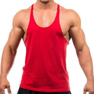 Débardeur en coton noir pour homme, col rond, couleur unie, respirant, style décontracté, tricoté - Product Image 6