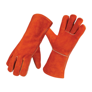 Guantes de Soldadura de Cuero Vacuno de Primera Calidad, Resistentes a la Abrasión, Retardantes de Llama, para Bomberos y Barbacoa - Product Image 1