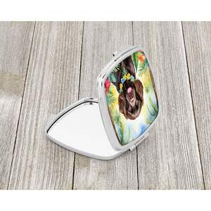 Boykin Spaniel Luau miroir de maquillage de voyage compact Portable pliant cadeau de conception de poche pour les femmes et les filles - Product Image 2