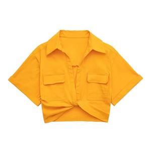 เสื้อครอปท็อปผู้หญิง สไตล์ทันสมัย ผ้าฝ้ายนุ่ม สวมใส่สบาย เหมาะสำหรับแฟชั่นประจำวัน - Product Image 2