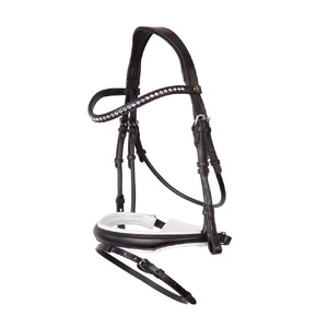 Bridon pour cheval en cuir véritable - Product Image 2