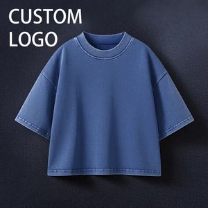 เสื้อยืดโอเวอร์ไซส์ลายโลโก้แบบกำหนดเองสำหรับผู้ชาย สไตล์วินเทจ ลุคสตรีทแวร์ ทรงหลวม ผ้าฝ้าย 100% แขนสั้น เรียบง่าย แฟชั่น - Product Image 3